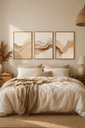 Neutral Abstract Printable Wall Art Set of 3 | Minimal Beige Scandinavian Decor