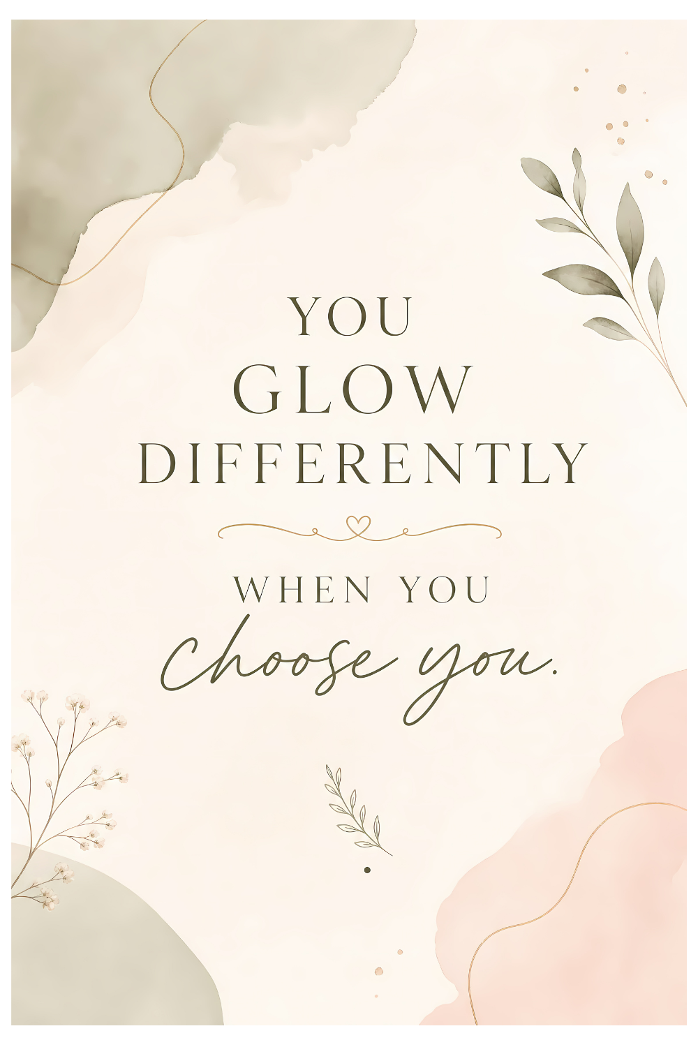 soft life printable quote art – warm neutral wall print